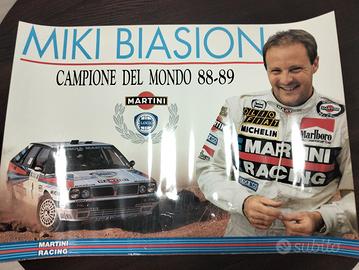 Poster Miki Biasion Lancia Delta