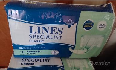 PANNOLONI LINES TAGLIA L (6 CONF.DA 30 PZ)