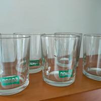 Set bicchieri  pubblicitari Norda acqua Vintage