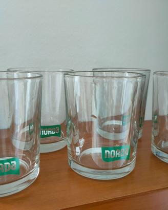 Set bicchieri  pubblicitari Norda acqua Vintage