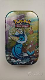 Mini tin Pokemon Vaporeon Evoluzioni Prismatiche