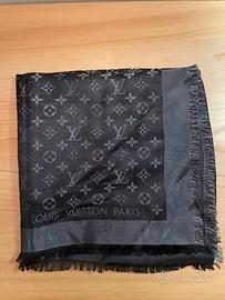 Foulard châle monogram shine in seta Louis Vuitton