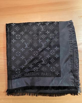 Foulard châle monogram shine in seta Louis Vuitton