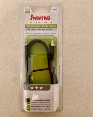 Hama cavo adattatore stereo Jack a 2 RCA, 2mt