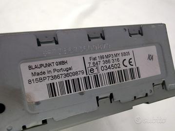 735446971 AUTORADIO BLAUPUNKT FIAT GRANDE PUNTO 1.