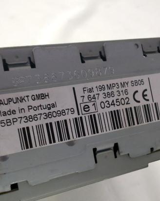 735446971 AUTORADIO BLAUPUNKT FIAT GRANDE PUNTO 1.