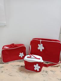 Set Beauty "Bottega Verde" in tela e PVC 3 Misure