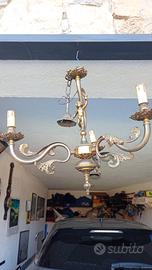 lampadario ottone anni 60