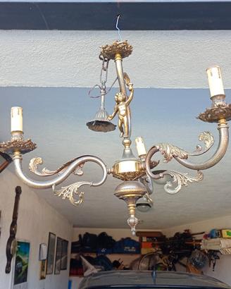 lampadario ottone anni 60