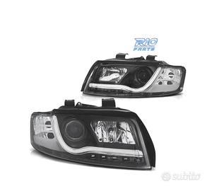 FARI PER AUDI A4 B6 00-04 LUCE DIURNA A TUBO FONDO