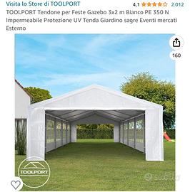 TOOLPORT Tendone per Feste Gazebo 3x2 m - Giardino e Fai da te In vendita a  Rimini