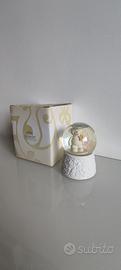Bomboniera Hervit Palla Acqua/Neve Orsetti Beige