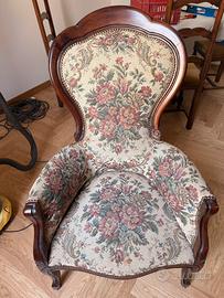 Coppia di poltrone stile Luigi Filippo primi XXsec