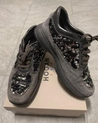 Scarpe Hogan Interactive junior donna grigio