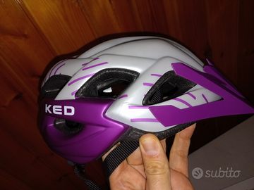 Casco bici bambina con luci 7-10 anni