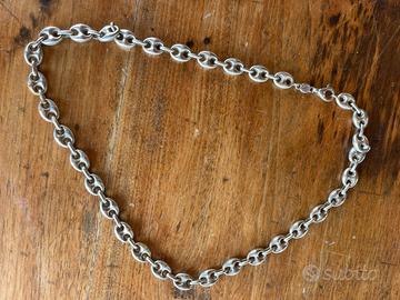 Collana argento marinara uomo