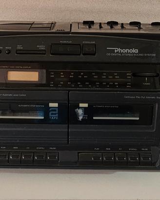 Radio CD doppia cassetta Phonola RD 2425/08
