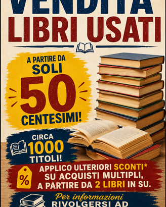 Lotto di 1000 e passa libri a partire da 0,50 cent