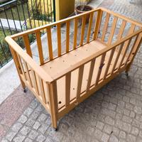 Lettino  in legno e Materasso