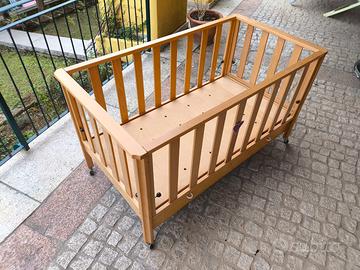 Lettino  in legno e Materasso
