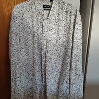 Coppia Camicie Fantasia Bianco Nero Taglia M