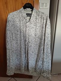 Coppia Camicie Fantasia Bianco Nero Taglia M