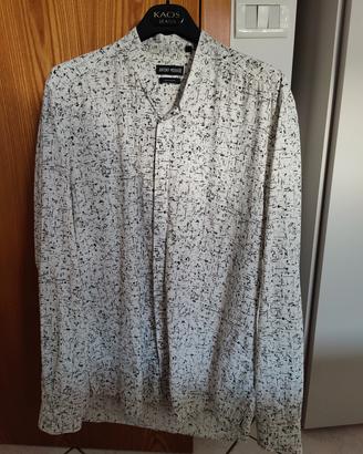 Coppia Camicie Fantasia Bianco Nero Taglia M