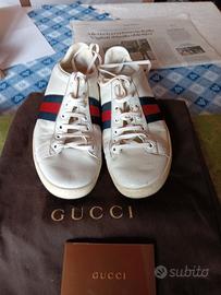 sneakers donna Gucci in pelle tg 37 
