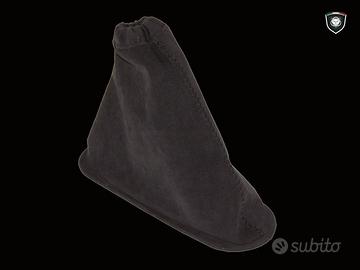 Cuffia freno a mano 595 Abarth alcantara filo nero