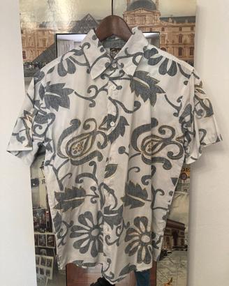 Camicie hawaiiane floreali con bottoni uomo S M L