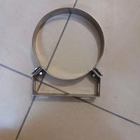 staffa fissa tubo acciaio inox AISI 316