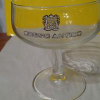 bicchiere pubblicitario Rosso Antico vintage