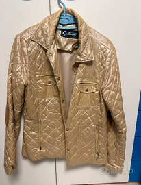 Piumino vintage oro trapuntato Gattinoni