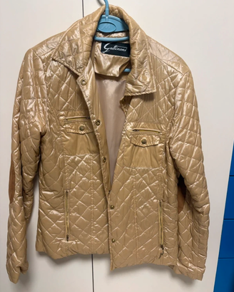 Piumino vintage oro trapuntato Gattinoni