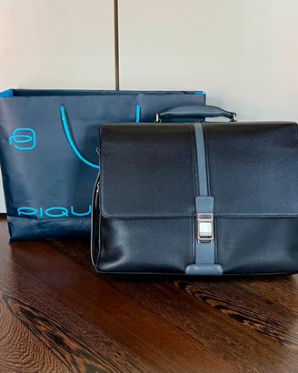 Borsa Piquadro in vera pelle nera NUOVA