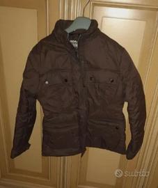 giacca in piumino marrone con tasche nuovo