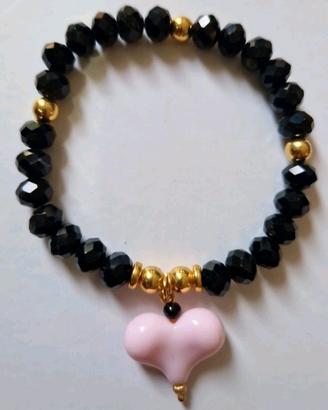 Bracciale da donna fatto a mano con cristalli