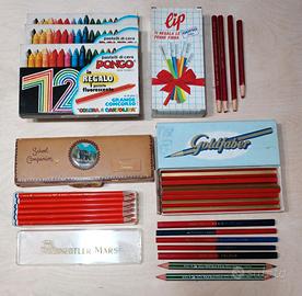 Pastelli e pennarelli vintage da collezione