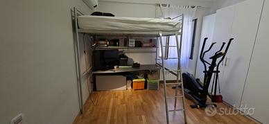 Letto Soppalco IKEA Tromso con scrivania 140cm