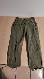 Pantaloni cargo verde Bershka donna, taglia 34