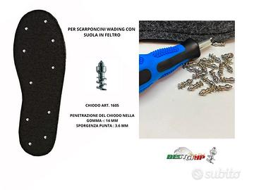 Chiodi bestgrip per stivali da pesca suola Feltro