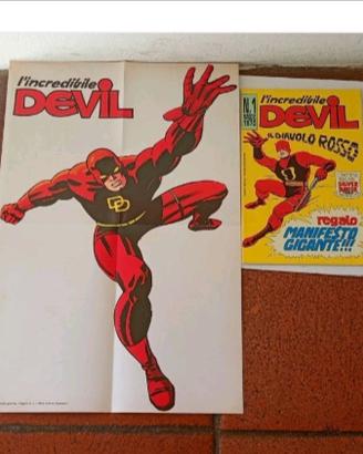 DEVIL N.1 CORNO ANASTATICO CON POSTER ANASTATICO