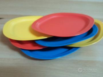 sei piatti mosaico Tupperware 