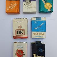 LOTTO D 7 PACCHETTI SIGARETTE VUOTI DA COLLEZIONE