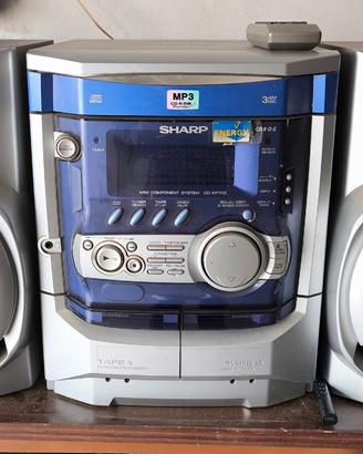 stereo Sharp multi cd  mp3 con Bluetooth 