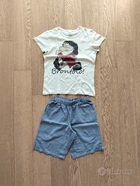 PIGIAMA ESTIVO BENETTON 8-9 ANNI