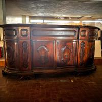 Credenza legno mobile sala angoliera