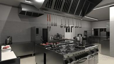 Cucina professionale completa