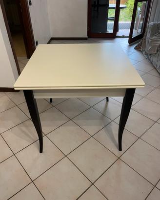 Tavolo da cucina allungabile bianco 90x90