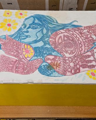 Scatola Vintage Motta Anni '70 Grafica Pop Art

